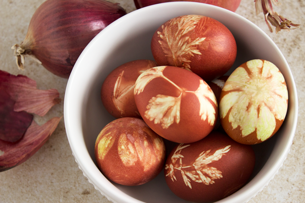 Onion Dyed Easter Eggs - A Tasty Adventure